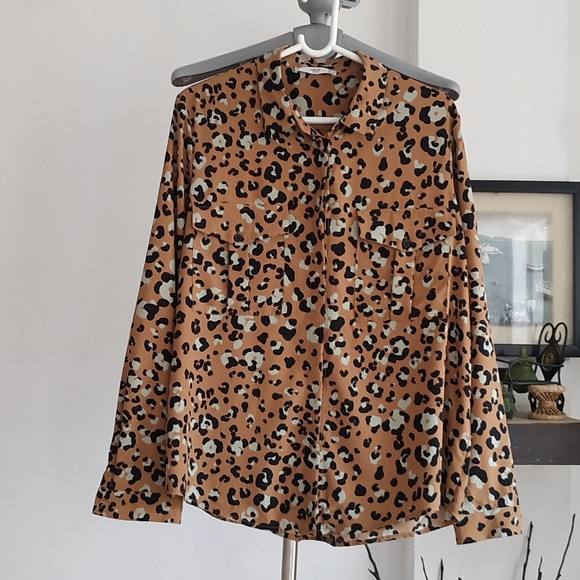 Mango Leopard print Shirt - Picture 3 of 10